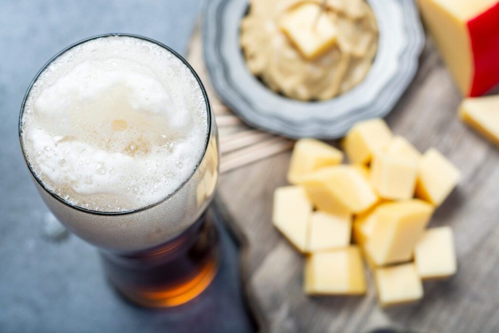 Cerveza y queso